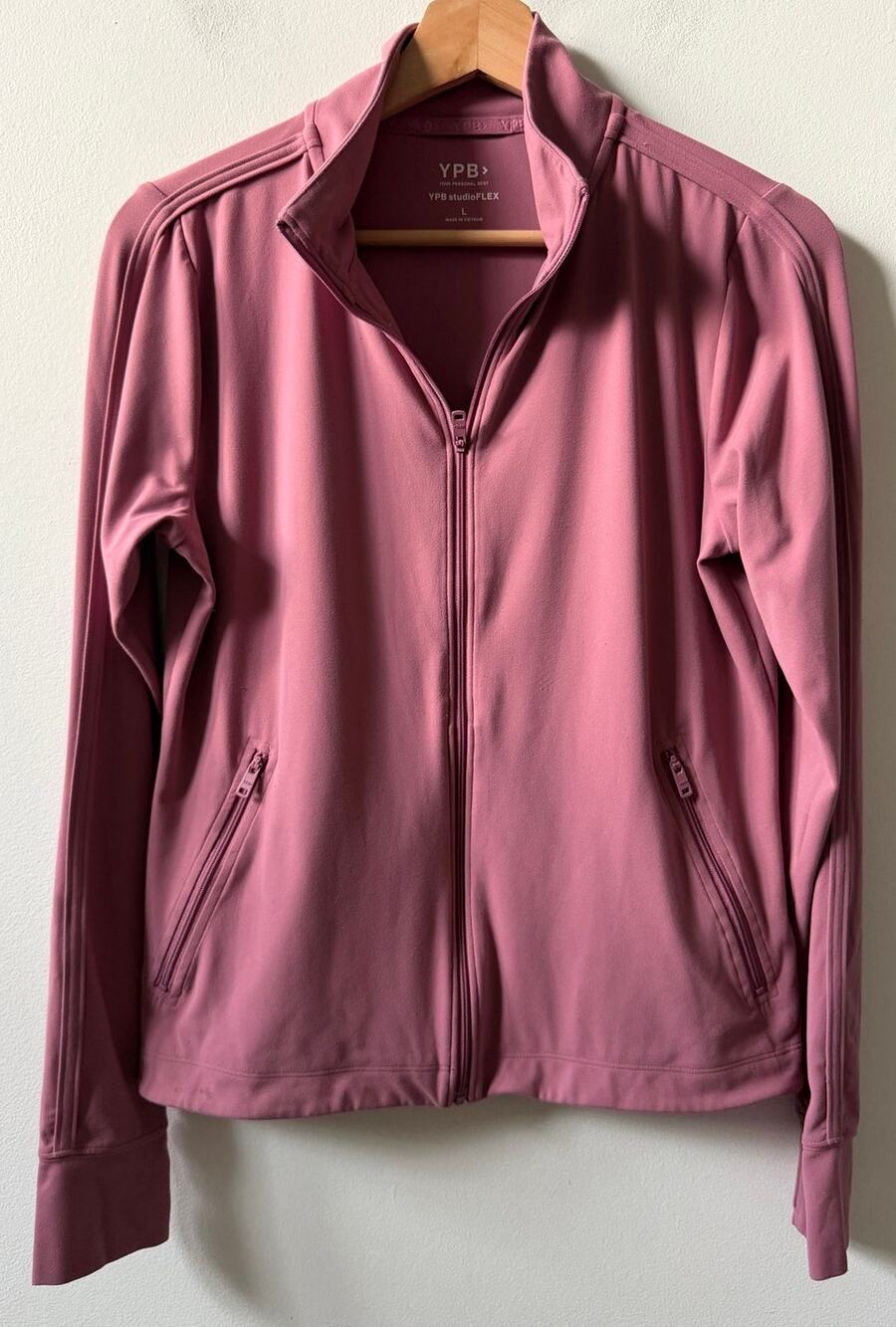 Abercrombie & Fitch YPB studioFLEX full-zip jacket women's size L